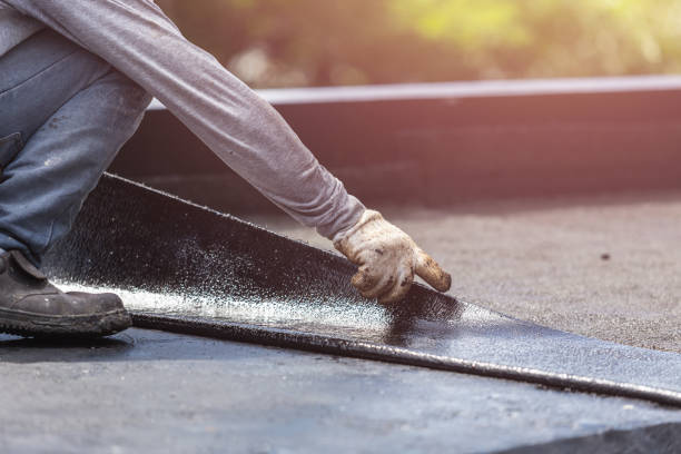 Professional Basement Waterproofing technician working in West College Corner, IN